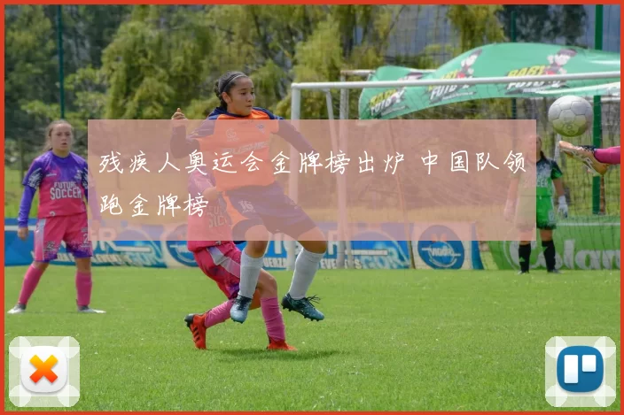 残疾人奥运会金牌榜出炉 中国队领跑金牌榜