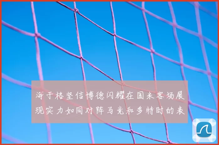海于格坚信博德闪耀在国米客场展现实力如同对阵马竞和多特时的表现